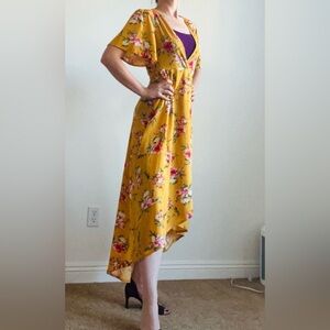Floral Yellow Dress